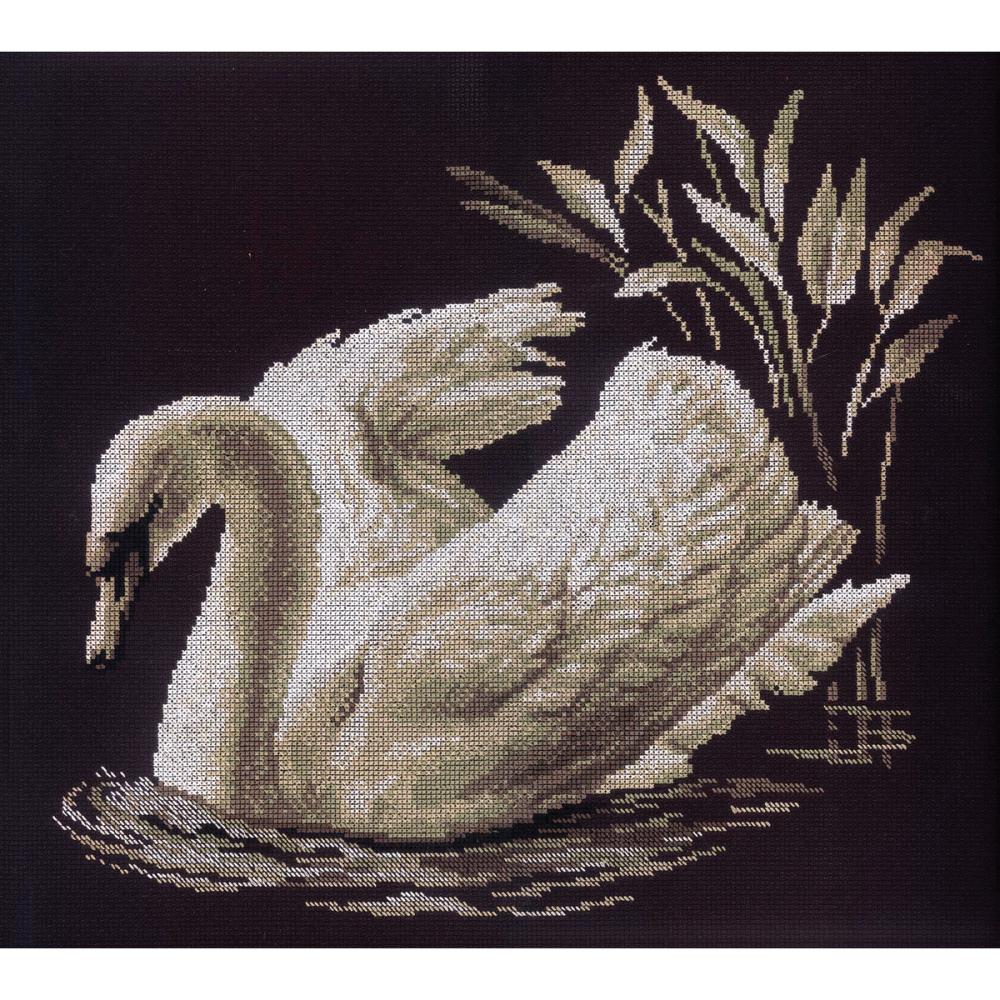 Swan Counted Cross Stitch Kit - Click Image to Close